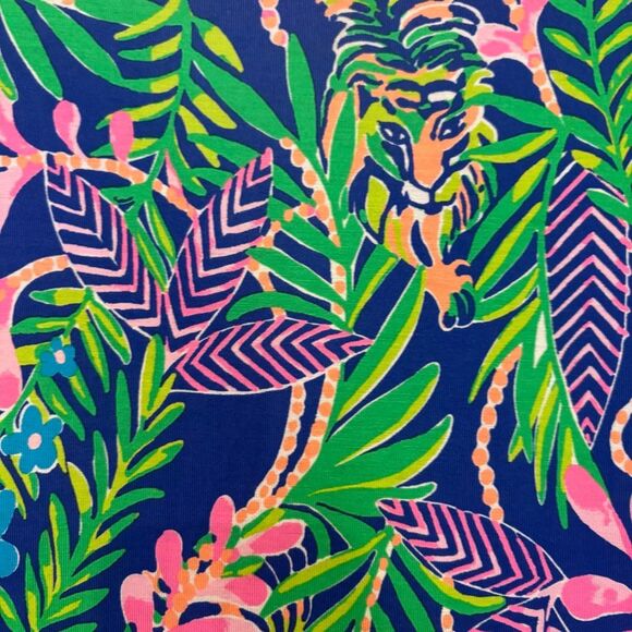 Lilly Pulitzer Pearce Maxi Dress Floral Tiger Size Medium - Picture 6 of 11